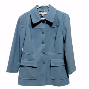 Pendleton Teal Button-Up Blazer